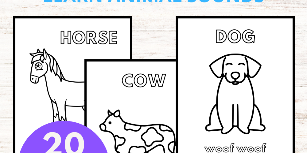 learn animall sound printable coloring sheets